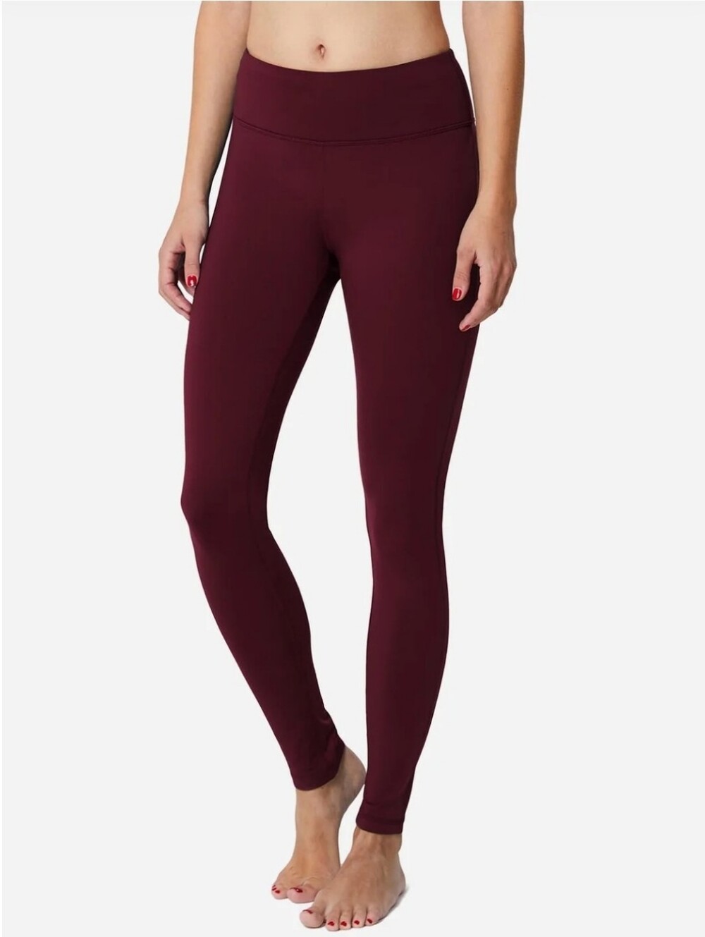Baleaf High-Rise Burgundy Performance Leggings